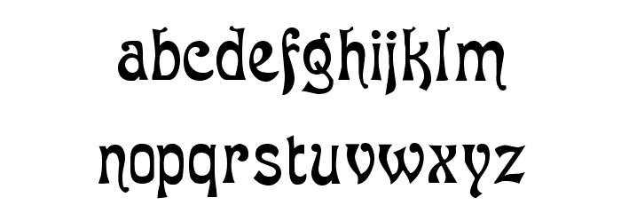 Asphodel!` Font LOWERCASE