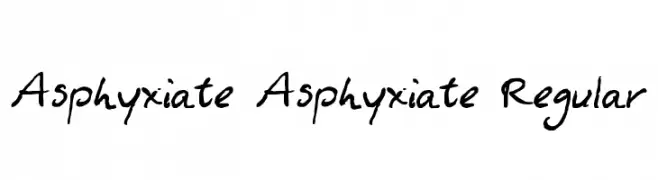 Asphyxiate Asphyxiate Regular  Скачать бесплатные шрифты