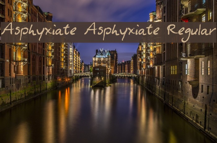 Asphyxiate Asphyxiate Regular Font examples