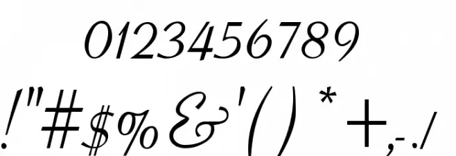 Aspire DemiBold Font OTHER CHARS