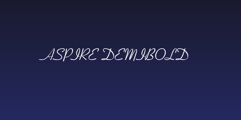 Aspire DemiBold Social Header