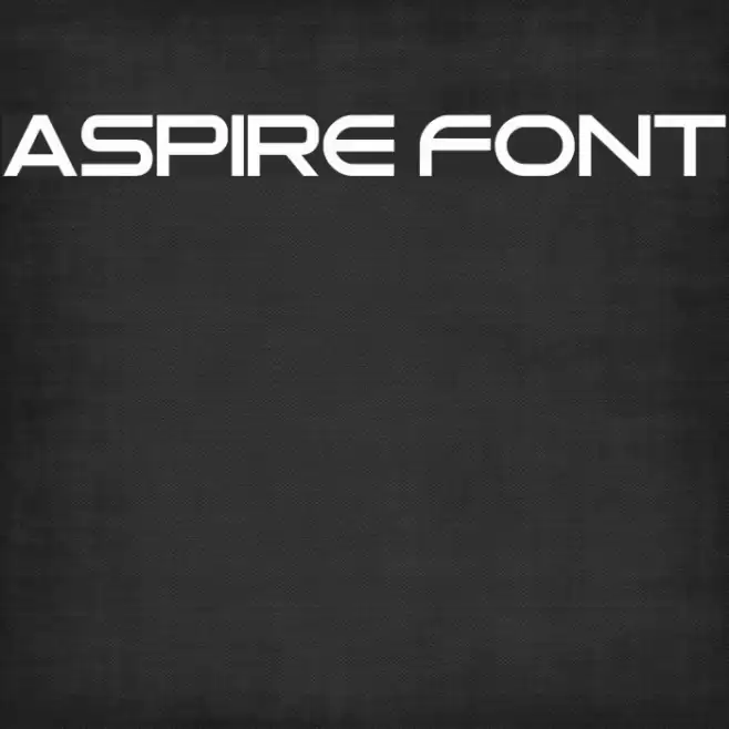 Aspire Font Font examples