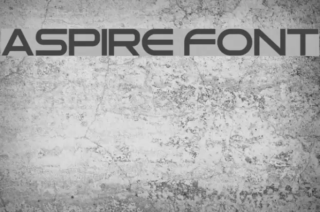 Aspire Font Font examples
