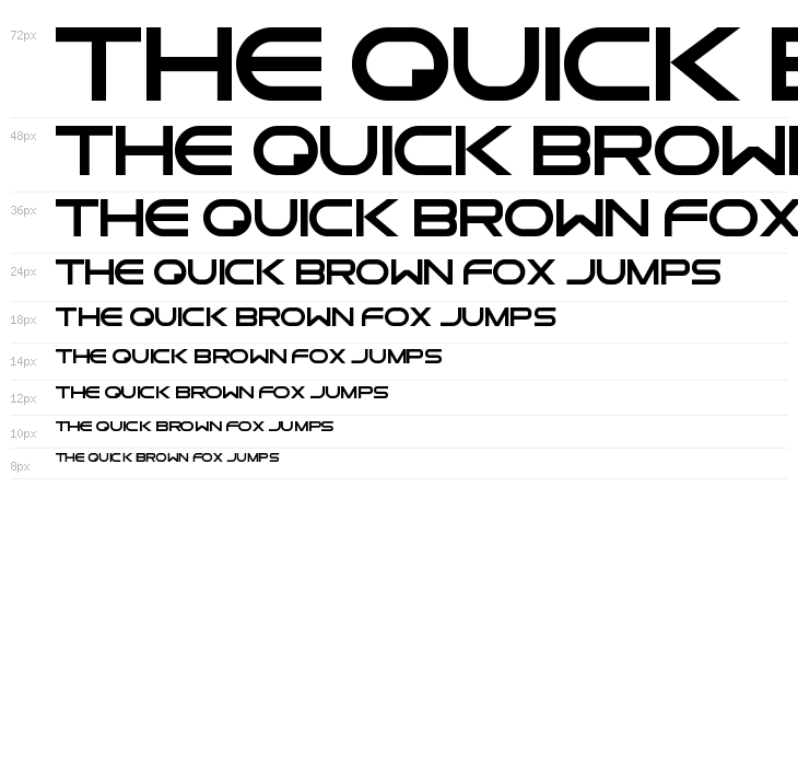 Aspire Font Waterfall