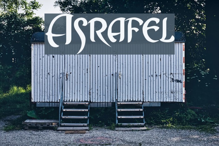 Asrafel Font examples