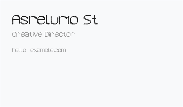 Asrelurio St Business Card