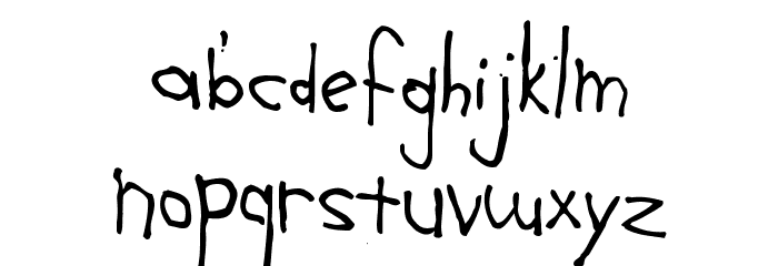 Ass Backwards Font LOWERCASE