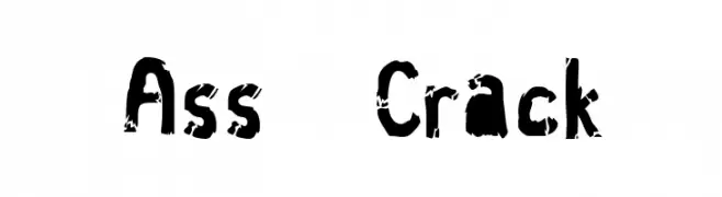 Ass Crack  Fuentes Gratis Descargar