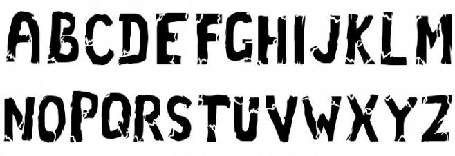 Ass Crack Font UPPERCASE