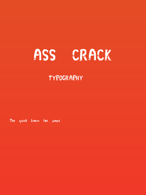 Ass Crack Poster