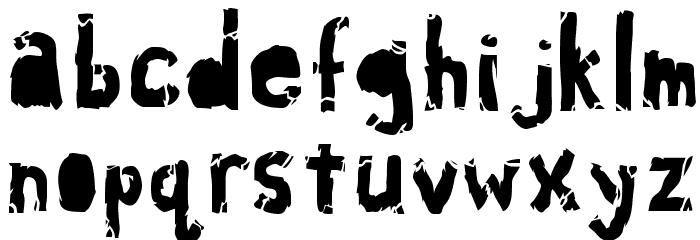 Ass Crack Font LOWERCASE