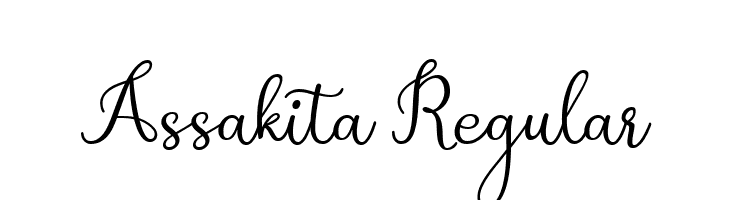 Assakita Regular  Free Fonts Download