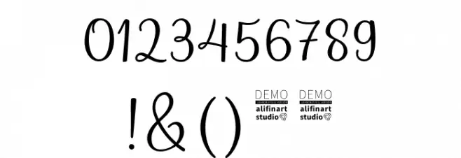 Assakita Regular Font OTHER CHARS