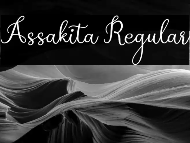 Assakita Regular Font examples