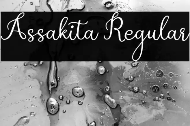 Assakita Regular Font examples