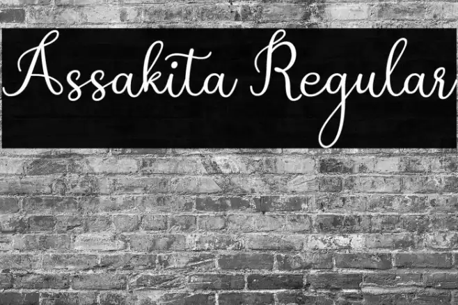 Assakita Regular Font examples