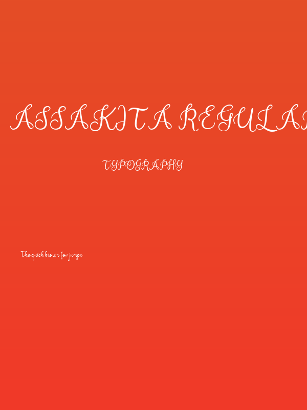 Assakita Regular Poster