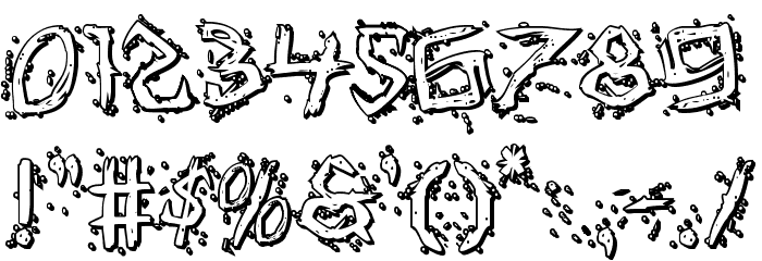 Assassin Nation 3D Regular Font OTHER CHARS