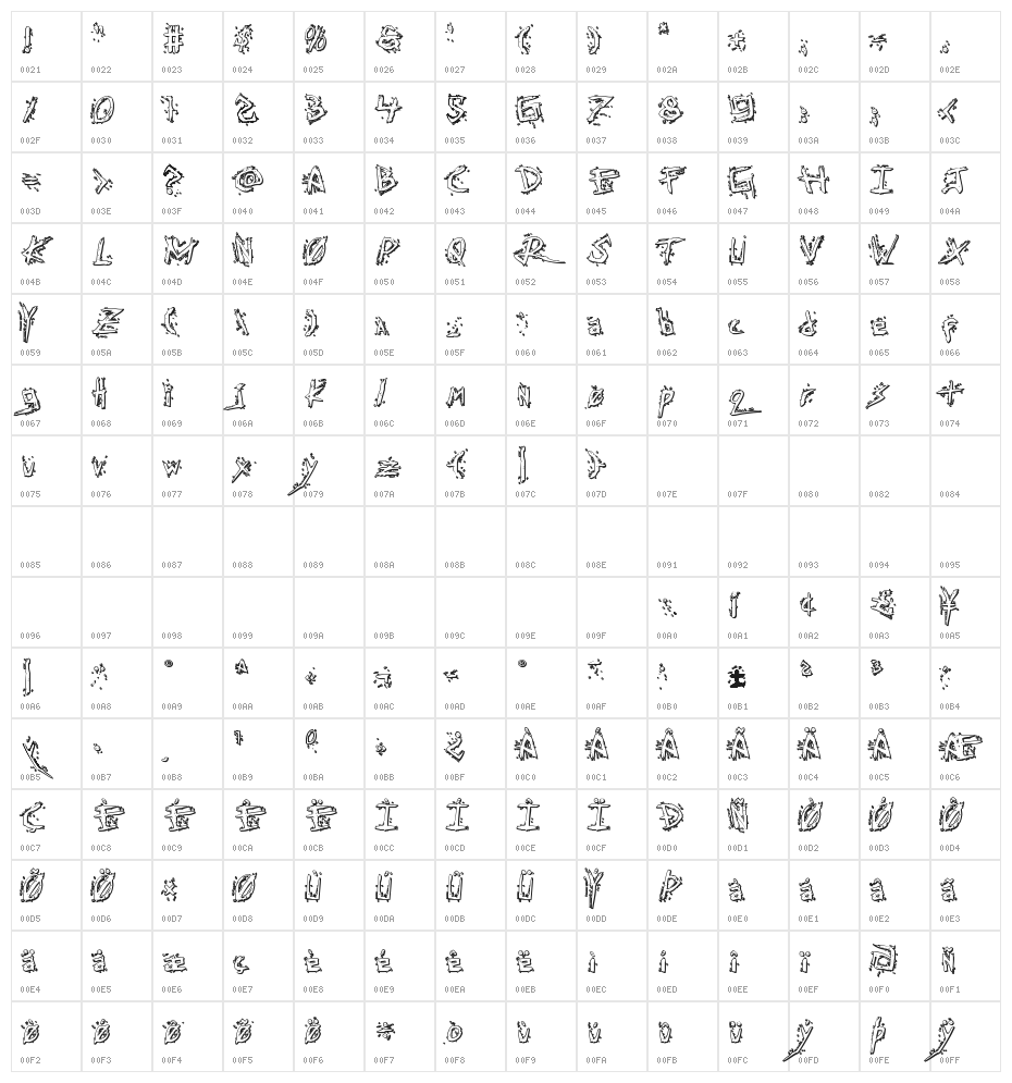 Assassin Nation 3D Regular Character Map