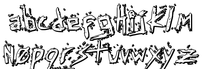 Assassin Nation 3D Regular Font LOWERCASE