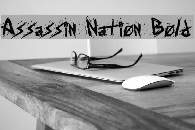 Assassin Nation Bold Font examples