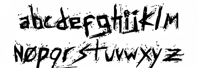 Assassin Nation Bold Schriftart Kleinbuchstaben
