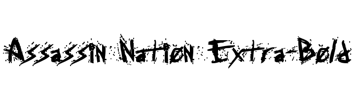 Assassin Nation Extra-Bold  Скачать бесплатные шрифты