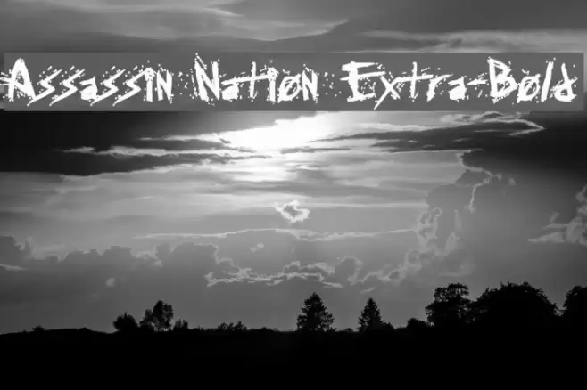 Assassin Nation Extra-Bold Font examples