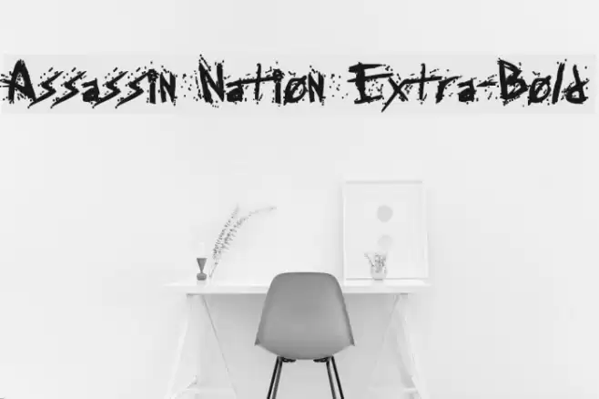 Assassin Nation Extra-Bold Font examples