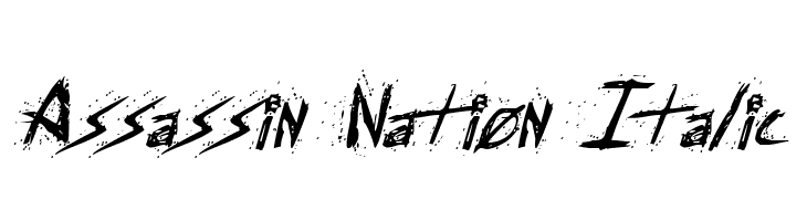 Assassin Nation Italic  لخطوط تنزيل