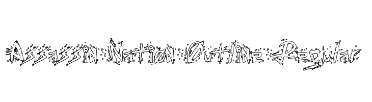 Assassin Nation Outline Regular  Frei Schriftart Herunterladen