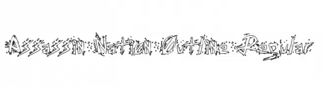 Assassin Nation Outline Regular  Descarca Fonturi Gratis