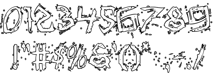 Assassin Nation Outline Regular Font OTHER CHARS