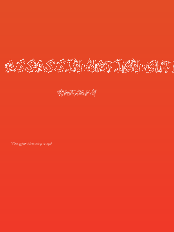 Assassin Nation Outline Regular Poster