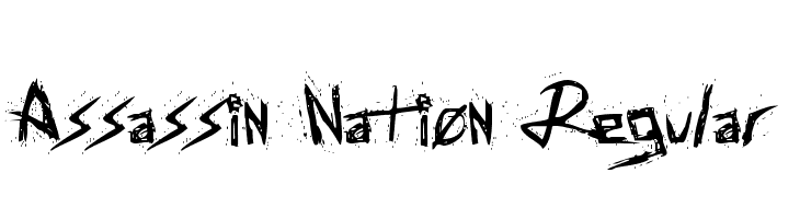 Assassin Nation Regular  Free Fonts Download
