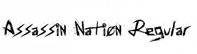 Assassin Nation Regular  नि: शुल्क फ़ॉन्ट्स डाउनलोड