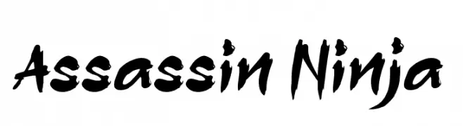 Assassin Ninja  Frei Schriftart Herunterladen