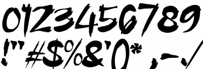 Assassin Ninja Font OTHER CHARS