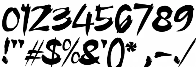 Assassin Ninja Font OTHER CHARS