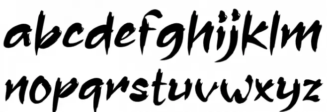 Assassin Ninja フォント 小文字
