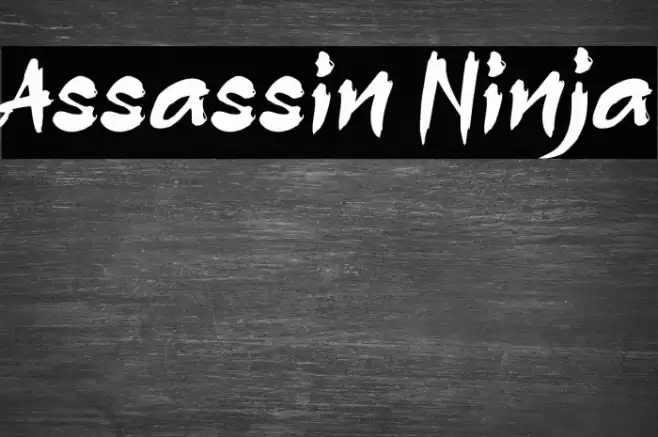 Assassin Ninja Font examples