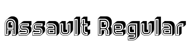 Assault Regular  Frei Schriftart Herunterladen