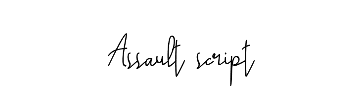 Assault script  नि: शुल्क फ़ॉन्ट्स डाउनलोड