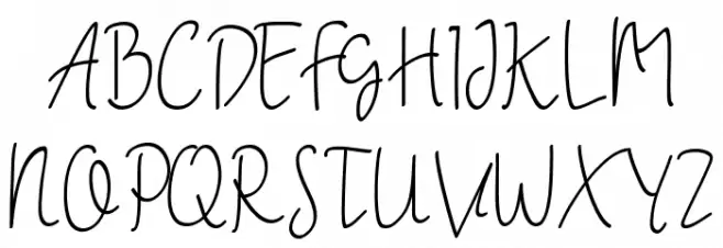 Assault script フォント 大文字