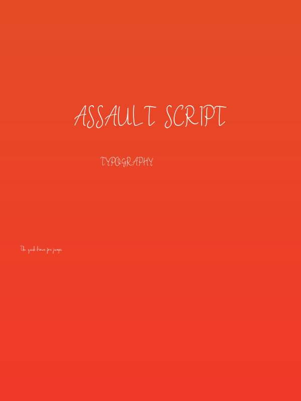 Assault script Poster