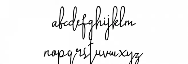 Assault script Schriftart Kleinbuchstaben