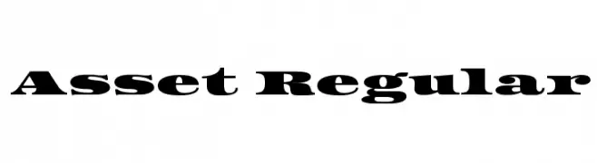 Asset Regular  नि: शुल्क फ़ॉन्ट्स डाउनलोड