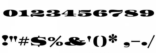 Asset Font OTHER CHARS