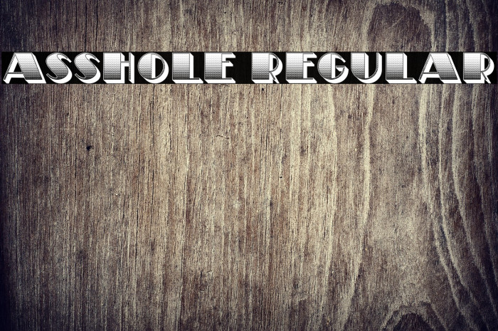 Asshole Regular Example 3