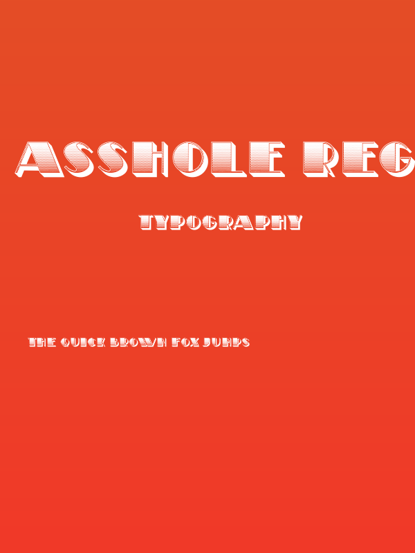 Asshole Regular Poster